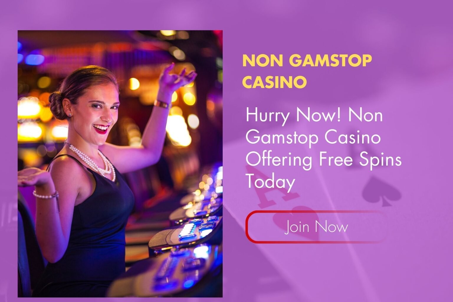 Hurry Now! Non Gamstop Casino Offering Free Spins Today