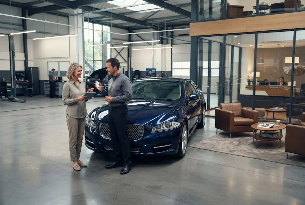 auto care services with personalised customer care for a prestige vehicle
