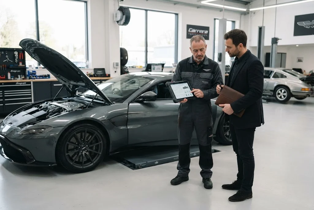 Car service cost planning for premium vehicle maintenance