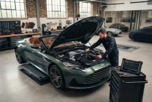 Luxury automotive services in a premium specialist workshop